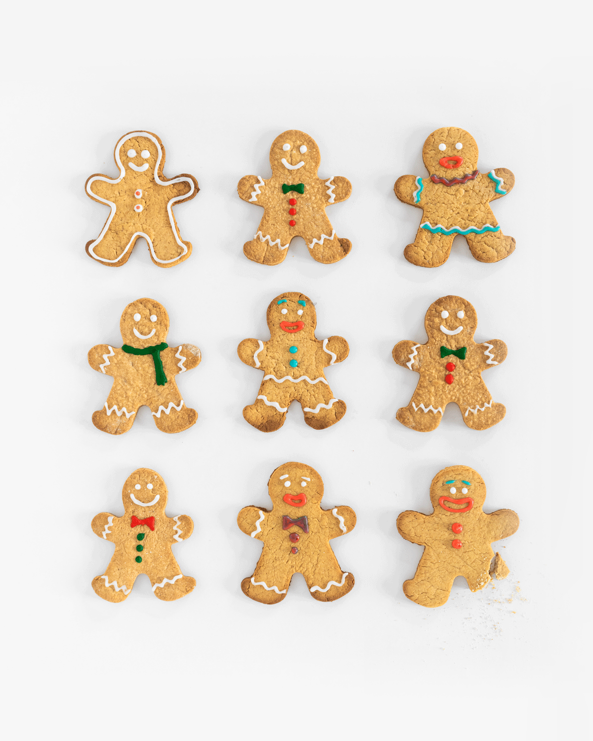Gingerbread family vegan gingerbread man